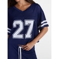 thumbnail image 4 of No Boundaries Jersey Top and Skort Set, 2-Piece, Women's XXS-4X, 4 of 5