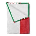 thumbnail image 2 of Hispanic Soft Flannel Fleece Throw Blanket, Mexican Themed Graphic in Flag Colors Cactus and Pepper, Cozy Plush for Indoor and Outdoor Use, 70" x 90", Dark Pink Hunter Green, by Ambesonne, 2 of 5