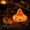 C, variant on Figurine Luminous Pumpkin Ornament Halloween Fall Harvest Tiered Tray Tabletop Shelf Decor Spooky Pumpkin Statue Party Favor Gift Home Office Dorm Desktop Holiday Decoration