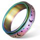 thumbnail image 1 of BRIGHTFUFU Anillo giratorio de titanio con forma de luna y estrella para mujer, ideal para adolescentes., 1 of 7