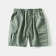thumbnail image 2 of Odeerbi 3-9 Años Niños Bermudas de Algodón Pantalones Cortos de Verano de Color Sólido Con Bolsillos, 2 of 4