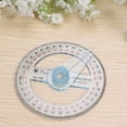 thumbnail image 1 of 10cm Plastic 360 Degree Protractor Ruler Angle Finder Swing Arm Office School, 1 of 7