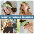 thumbnail image 6 of Jiueut Cucumber Nurse Button Headband Medical Assistant Headbands for Women Headbands for Nurses with Buttons for Mask Easy to Carry Sports Headbands for Teens, 6 of 7