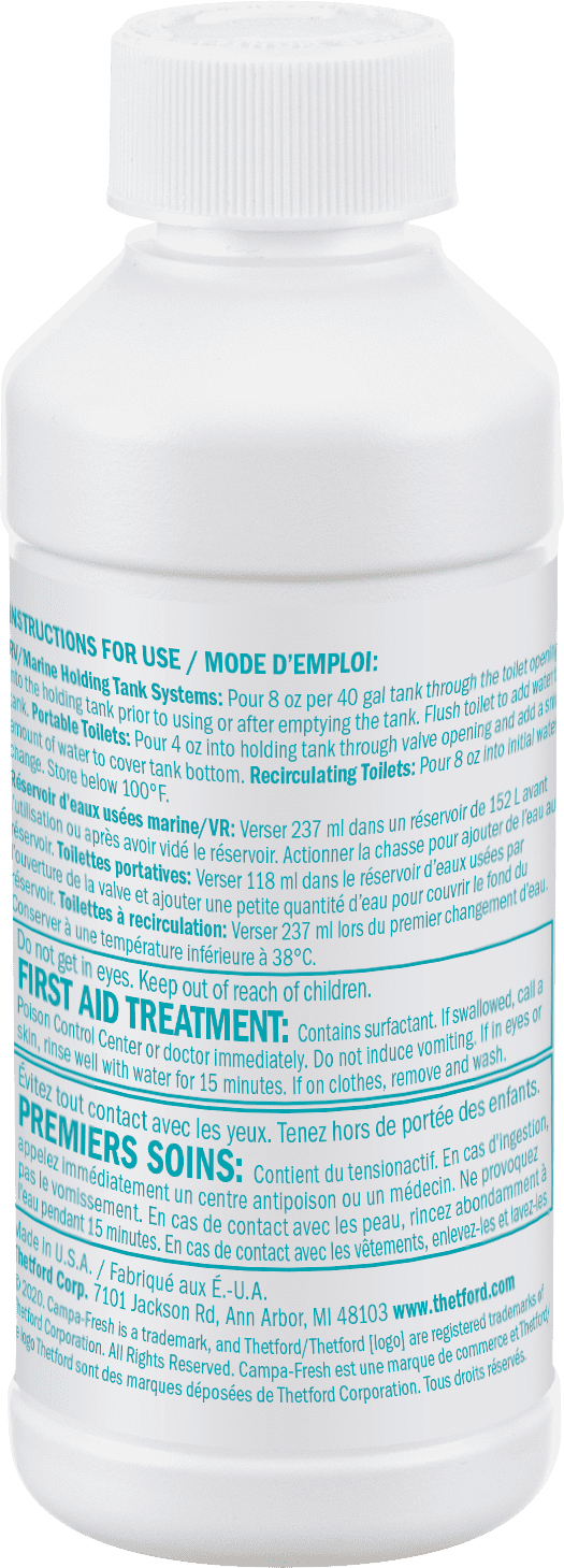 (2 pack) Thetford Campa-Fresh® Ocean Breeze 6x8 oz Liquid Holding Tank Treatment. RV Sewer System Accessories