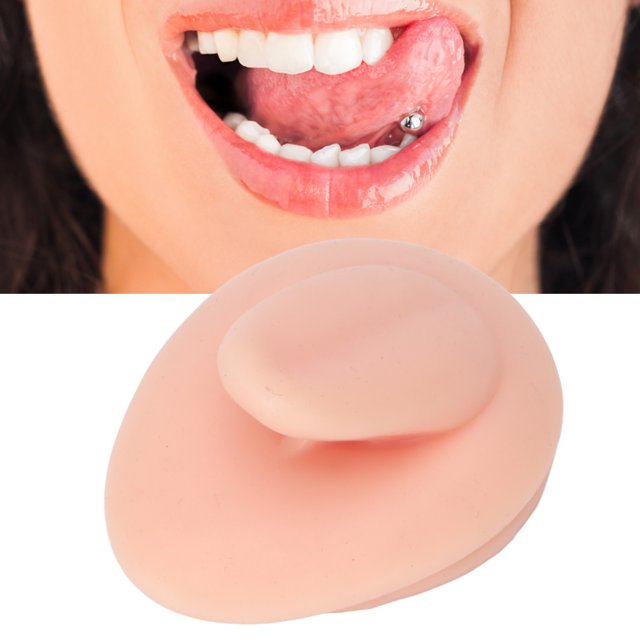 Modelo de Lengua de Silicona Reutilizable Soporte Acrílico Amplia de Usos Exhibición Material Elástico Suave para Práctica de Punción del Anillo de la Lengua ANGGREK Otros