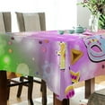 thumbnail image 3 of Coolnut Mardi Gras Tablecloth, Waterproof Washable Polyester Square Table Cover, Durable Tablecloth for Kitchen Dining Table Party Decor, 54"X 72", 3 of 7
