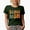 Military Green, variant on Dance Mom, Dancer Mother Themed, Groovy Retro Wavy Text Merch Gift, Black T-Shirt, Medium