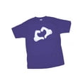 thumbnail image 1 of T-shirt Graphique Cœur Pratique Violet, Moyen, 1 of 1