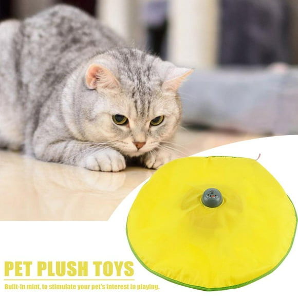 Peggybuy 4 Speed Cat Meow Tray Electronic Undercover Mouse Pet Interactive Stick Toy