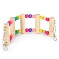 thumbnail image 1 of Wood Pet Parrot Suspension Bridge Climbing Toy Bending Freely Playing Supply6x18cm, 1 of 1