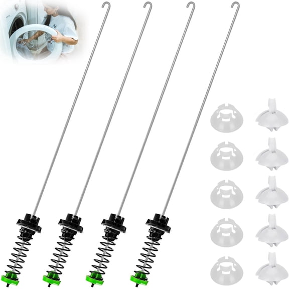 Updated W11130362 WTW5000DW2 WTW5000DW3 WTW5000DW1 MVWX655DW1 MVWC565FW1 Washer Suspension Rod Kit for Fits Select Top Load Washers - Replaces W10594080