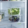 thumbnail image 7 of PETGLE 6 Pack 1/6 Size Plastic Clear Food Pans with Lids for Kitchen Restaurant Food Prep, 4 Inches Deep, 7 of 7