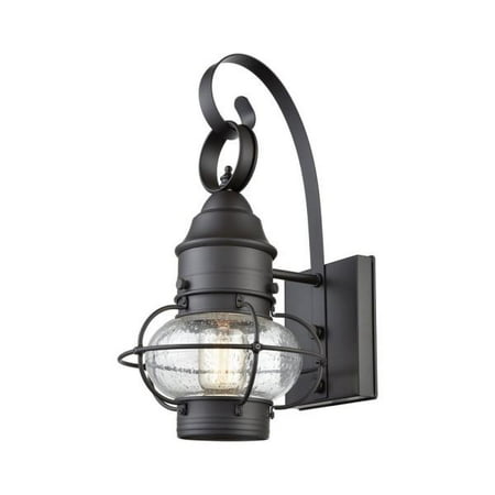 Elk Lighting Onion One Light Outdoor Wall Sconce Oil Rubbed Elk Lighting Onion One Light Outdoor Wall Sconce Oil Rubbed Bronze Finish With Clear Seedy Glass Com