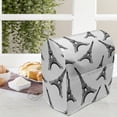 thumbnail image 4 of Eiffel Tower Lounger Chair Bag, Digital Print of Monochrome Style Towers on a Plain Background, High Capacity Storage with Handle Container, Lounger Size, Charcoal Grey and White, by Ambesonne, 4 of 5