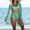 Mint Green, variant on iTNHFP Women's Swimwear Plus Size High Waist Bikinis 2025 Sexy Three Piece Bikini Set Cover Up Swimsuit for Women Long Sleeve Push Up Swimwear Beach Wear Bathing Suit