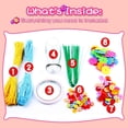 thumbnail image 5 of LNGOOR Flower Craft Kit, Arts and Crafts, Make Your Own Bouquet with Buttons and Petal Flowers, Fun Vase Art Toy Project, DIY Activity Gifts for 3+ Years Boys and Girls, 5 of 7