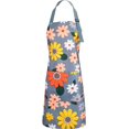 thumbnail image 1 of Delantal de cocina Delantal impermeable ajustable con bolsillo, Flores Ap, 1 of 5