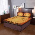 thumbnail image 4 of ABPHQTO Juego de ropa de cama de 3 piezas Funda nórdica de luna de Halloween aterradora con 2 fundas de almohada para la decoración de la habitación del hogar, 4 of 4