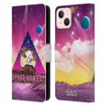 thumbnail image 1 of Head Case Designs Officially Licensed Peanuts Snoopy Space Cowboy Nebula Triangle Leather Book Wallet Case Cover Compatible with Apple iPhone 13, 1 of 6