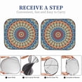 thumbnail image 5 of Picia Round Mandala 2 Piece Car Windshield Sun Shade Foldable | Foldable Sun Shield for Front Window Blocks UV Rays and Keeps Your Vehicle Cool-Small, 5 of 7