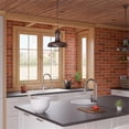 thumbnail image 4 of Pemberly Row White 34" Single Bowl Granite Composite Kitchen Sink w/ Drainboard, 4 of 9