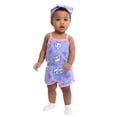 thumbnail image 2 of Disney Classics Marie Baby Girls Spaghetti Strap Print Romper with Matching Bow Headband, Sizes 0/3M-24M, 2 of 7