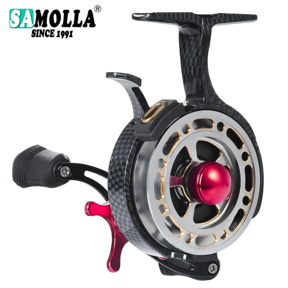New Winter Ice Cream Fishing Reels Upturn 3.5: 1 Ultra Smooth Magnetic Fall System Online Ice Ice Wood In Alloy Ccoil