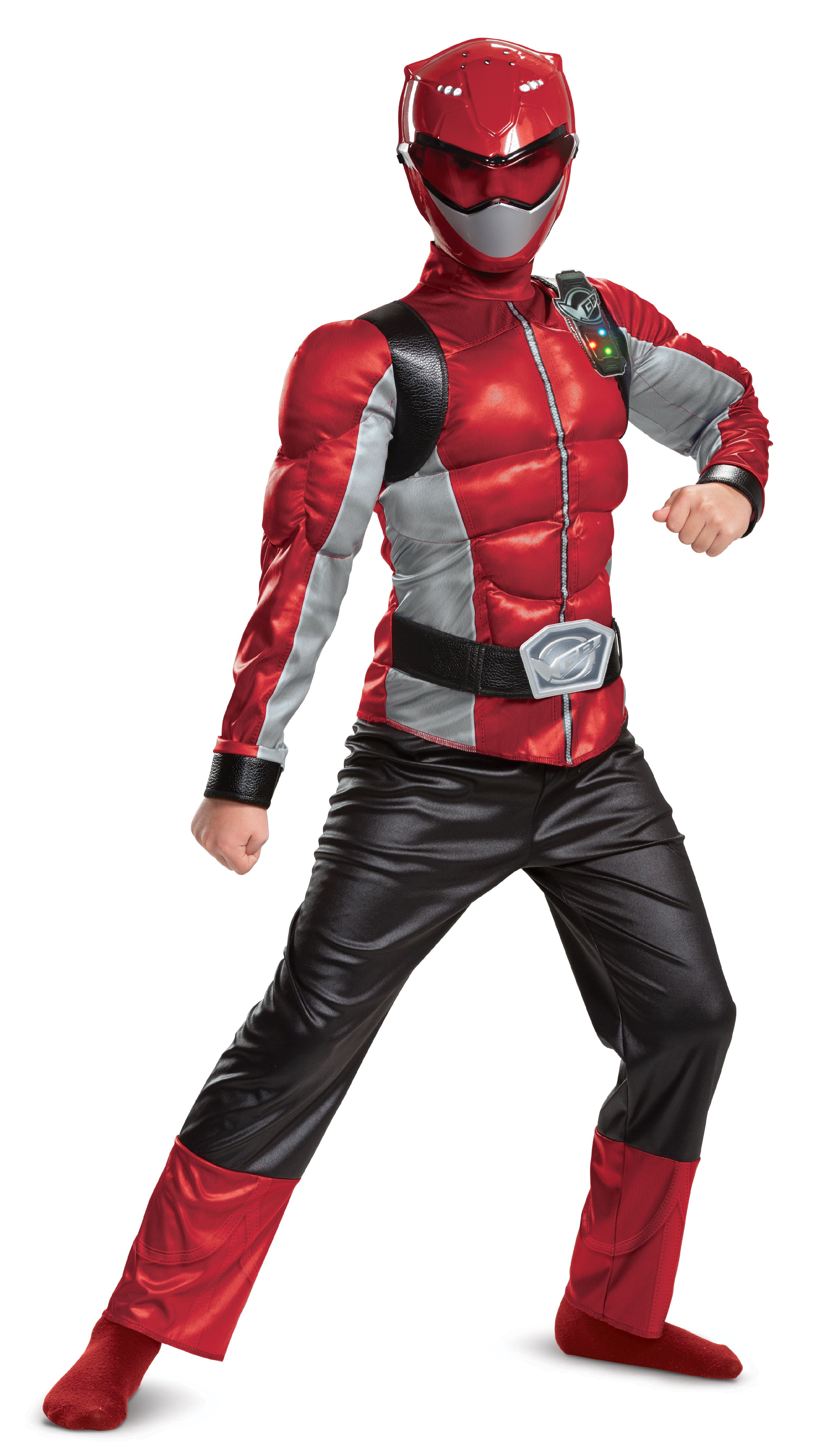 Red Power Ranger Beast Morphers Basic Boys Costume