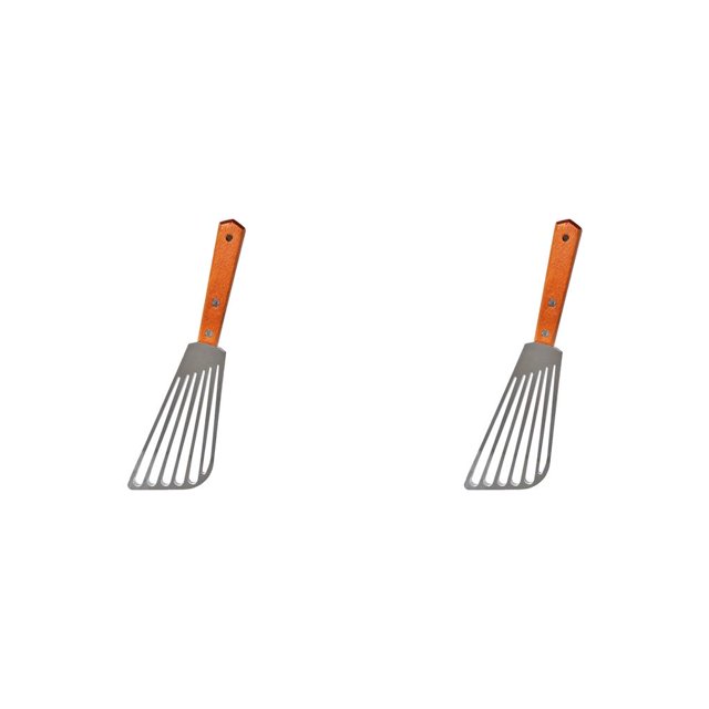 Monstrate Mango de espátula para freír utensilios de cocina antideslizante resistente al calor de acero inoxidable accesorio para el hogar para filete de 1 pieza 2piezas Monstrate CBP162905