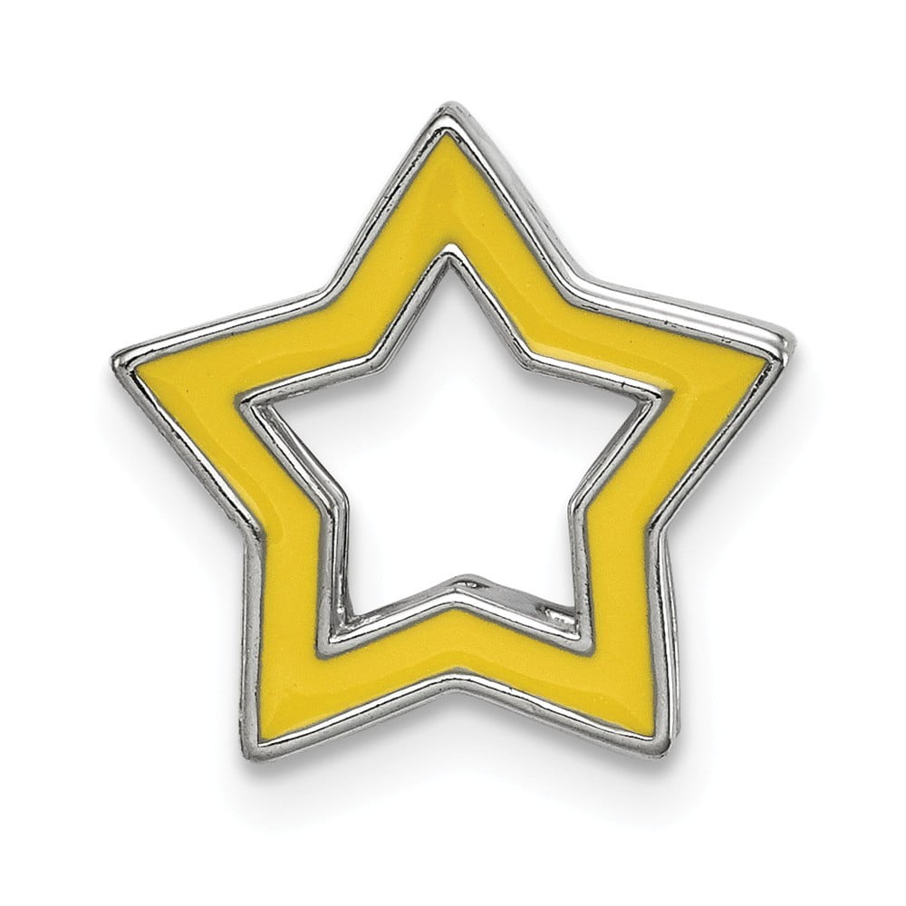 Details about   Sterling Silver Yellow Enamel Star Crystal Hinged Reversible Earrings MSRP $103 