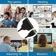 HD-Cable Splitter Adapter Cable HDMI-Compatible Splitter 1 In 2 Out,HDMI Splitter Adapter Cable for HDTV HD,LED,LCD,TV