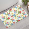 thumbnail image 2 of Pioneer Flower Floral Print Pattern Bathroom Rugs Mat, Non Slip Microfiber Bathroom Rug with Rubber Backing, Soft Mats for Bathroom Floor Tub Shower, 17"x30", 2 of 5