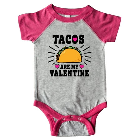 

Inktastic Tacos Are My Valentine with Hearts Gift Baby Boy or Baby Girl Bodysuit
