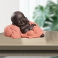 thumbnail image 4 of Pequeño Monje de Cerámica para Bebé, Maitreya, Estatua de Buda Feliz, Estatuil, Adorno Shui, Artes Y Manualidades C perfecl Estatua de Buda, 4 of 7
