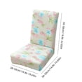 thumbnail image 3 of Patterned Elastic Chair Slipcovers for Dining Room - Spandex Blend Fabric Seat Protectors - Easy Install Washable Covers for Home and Commercial Use, 3 of 6