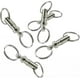 thumbnail image 1 of 5pcs Detachable Keychain, Pull Open The Buckle Type Quick Release Keyring, Portable Keychain With Two Open Rings Silver, 1 of 5