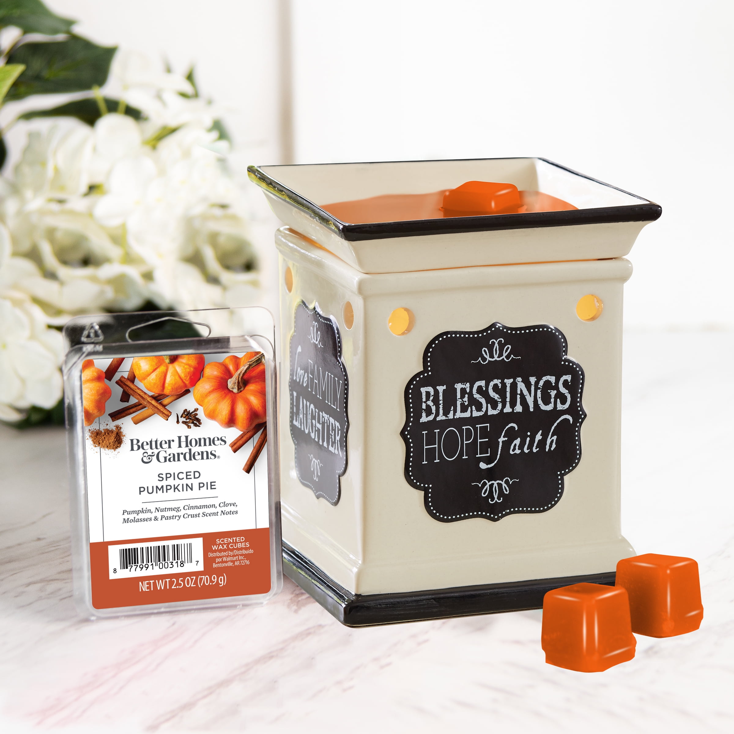 Spiced Pumpkin Pie Scented Wax Melts, Better Homes & Gardens, 2.5 oz (5-Pack)
