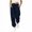 Navy, variant on Spazoro Girls Waffle Knit Sweatpants with Side Pockets, Solid Color Elastic Drawstring Waist Fall Winter Loose Fit Casual Jogger Pants for Little Big Kids Gray Size 7-8