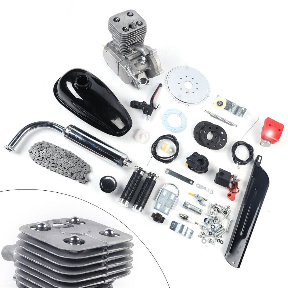 Wuzstar 2-Stroke 100cc Bicycle Engine Kit Petrol Gas Motorized Motor Bike Modified Full Set