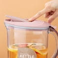thumbnail image 5 of ReaNea Plastic Water Pitcher with Lid 71 oz, Great for Juice, Milk, Beverage Cold Tea, Iced Tea (Pink), 5 of 9
