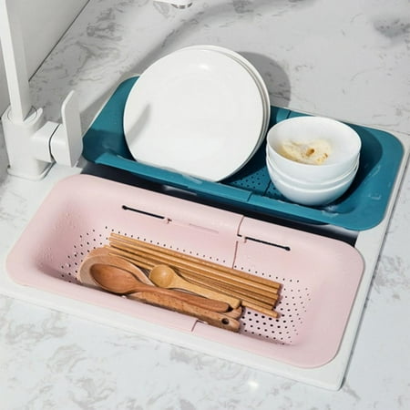 

Stibadium Retractable Adjustment Sink Telescopic Washing Basket Washing Fruit And Vegetable Basket Kitchen Drain Basket