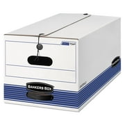 Bankers Box File Box,Blue; White,10" H,PK12 00705