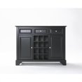 thumbnail image 3 of Crosley LaFayette 3 Drawer Wine Rack Buffet in Black, 3 of 6