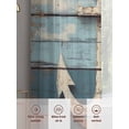 thumbnail image 3 of Vintage Anchor Sheer Curtains for Living Room Bedroom Retro Farmhouse Nautical Wooden Sheer Curtains 96 Inch Long 2 Panels Set Light Filtering Curtain Window Treatments Drapes for Dining Room, 3 of 6