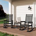 thumbnail image 7 of Riedhoff 2-Tiers Outdoor Side Table for Patio, 17.71" x 15.35"x 18.11", Weather Resistant, Black, 7 of 7