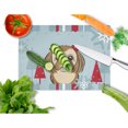 thumbnail image 2 of Caroline's Treasures Winter Holiday Chocolate Brown Shih Tzu Glass Cutting Board Large, 2 of 2