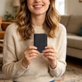 thumbnail image 5 of 2 Pcs Mini Leather Pocket Notebook Small Hardcover Notebook Hardcover Mini Notepad Tiny Lined Journal Small Pocket Notebook Mini Journal Notepad for Office Home Writing Supply, 3"x4.3"， Black, 5 of 6