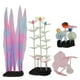 thumbnail image 3 of Juego de 4 piezas de corales y plantas simulados luminosos para pecera, mejora la belleza nocturna del acuario y brilla en la oscuridad, 3 of 8
