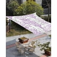 thumbnail image 3 of Sun Shade Sail 6.5x10Ft Summer Gradient Pink Purple Ocean Coral Sea Uv Block Sunshade Canopy Outdoor Shade Cover Rectangle Shade Cloth For Patio Garden Yard Deck Pergola, 3 of 6