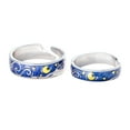 thumbnail image 1 of Anillos,Regalos de joyería de anillos de pareja ajustables abiertos,Alianzas de compromiso de boda Anillos Zulema Anillos, 1 of 8